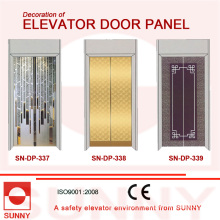 Panneau de porte en acier inoxydable Hiarline pour décoration de cabine d&#39;ascenseur (SN-DP-337)